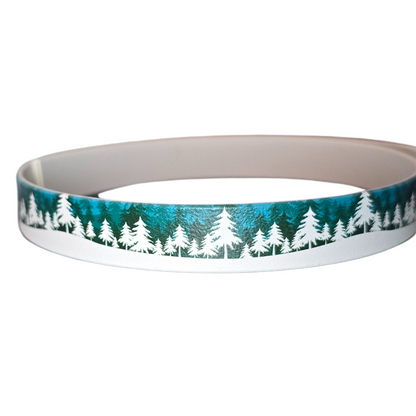 Winter Pines | Christmas BioThane Dog Collar