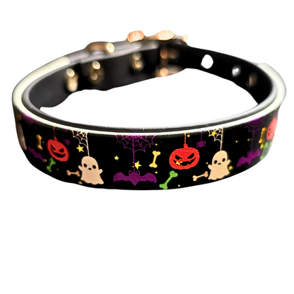 Haunted Eve | Halloween BioThane Dog Collar