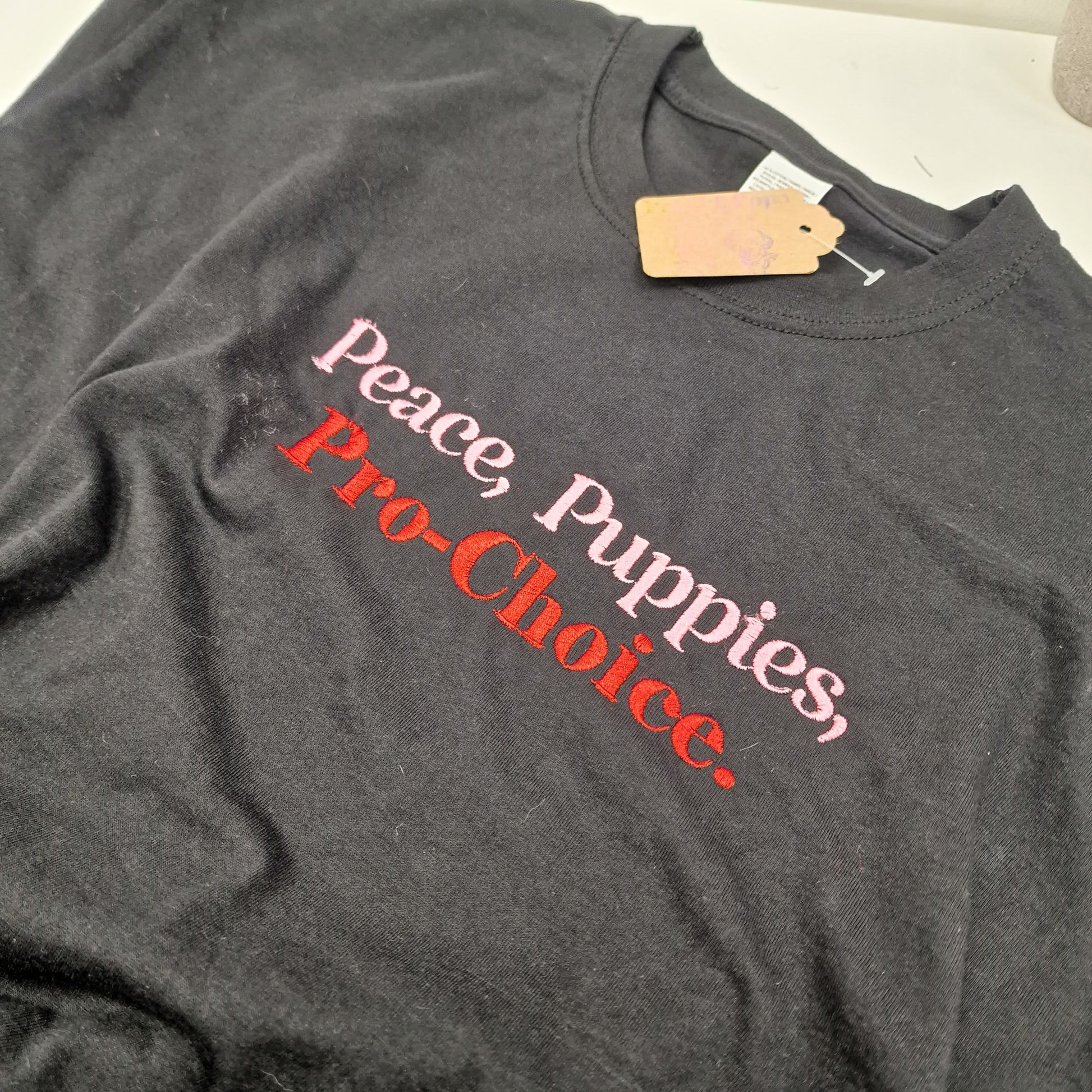Patch&PopsBoutique Peace, Puppies, Pro-Choice - T-SHIRT
